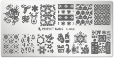 Perfect Nails Körömnyomda lemez - X-MAS -  | PNDNY004