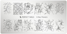 Perfect Nails Körömnyomda lemez - X-Ray Flowers -  | PNDNY038
