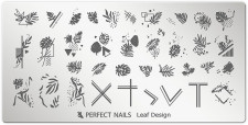 Perfect Nails Körömnyomda lemez - Leaf Design -  | PNDNY068