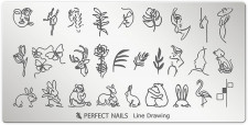 Perfect Nails Körömnyomda lemez - Line Drawing -  | PNDNY070
