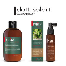 dott. solari Energizáló sampon + Hajhullás elleni ampulla csomag - Phitocomplex Energizing shampoo - 