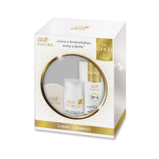 Golden Green Nature 24K Gold Szépségcsomag Pha peelinggel, Arckrémmel és AranyMaszkkal - 