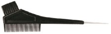 HAIRWAY Festő ecset - fésűvel és nyéllel, fekete | HW26029