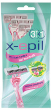 X-Epil Eldobható női borotva 3 pengés -  | XE9239