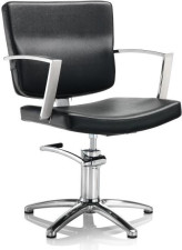 AXS Hair Alpha fekete fodrász szék - csillag talppal -  | XS370043