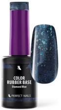 Perfect Nails Color Rubber Base Gel - Színezett Alapzselé 8ml - Diamond Blue - diamond blue