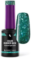 Perfect Nails Color Rubber Base Gel - Színezett Alapzselé 8ml - Diamond Light Green - diamond light green