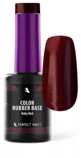 Perfect Nails Color Rubber Base Gel - Színezett Alapzselé - Ruby Red