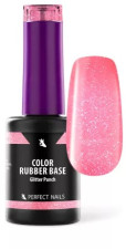 Perfect Nails Color Rubber Base Gel - Színezett Alapzselé - Glitter Punch