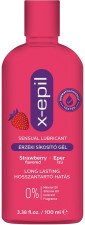 X-Epil Érzéki síkosító gél eper ízű 100ml -  | XE9319