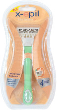X-Epil Silky Smooth 4 cserélhető fejes női borotva 4 pengés 1db -  | XE9252