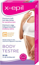 X-Epil Prémium lágy gélgyantacsíkok érzékeny bőrre testre 20db -  | XE9226
