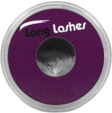 Long Lashes Műszempilla, 3D (szálas), C-íves, vastagabb (0.25mm), fekete - több hosszban