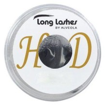 Long Lashes Műszempilla, 3D (szálas), C-íves, vékony (0.15mm), fekete, HighDefinition 13mm LLHDC1151305