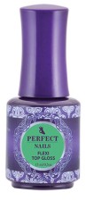 Perfect Nails Flexi Top Gloss - rugalmas, oldható fényzselé, fixálós, optikai fehérítő formulával 15 ml PNZ6040