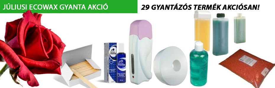 Ecowax és BetterWaxing júliusi gyantázós akció