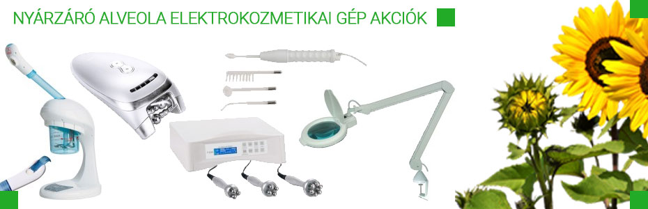 Nyárzáró Alveola elektrokozmetikai gép akciók