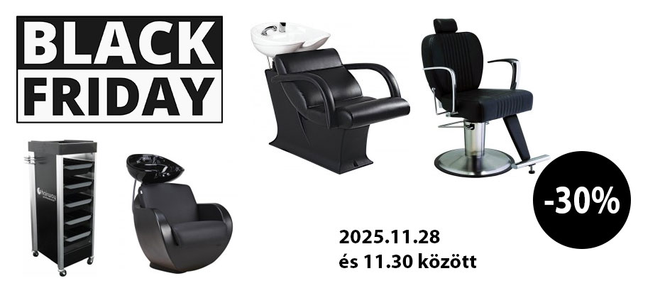 BLACK FRIDAY EXTRA Fodrász bútor akció -30