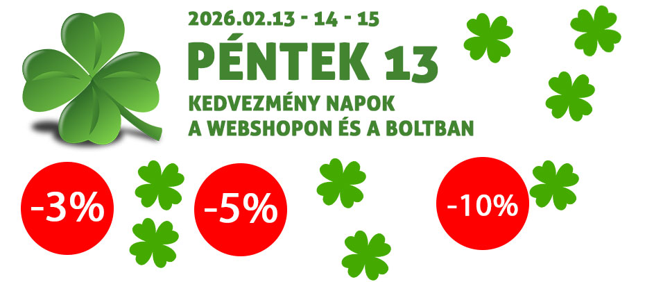 Péntek 13 Akciós hétvége