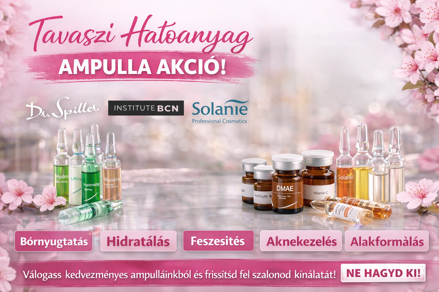 Tavaszi hatóanyag ampulla akciós áradat!