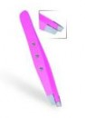 Alveola Szemöldök csipesz ferde kristályos 9;5 cm - pink
