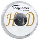 Long Lashes Műszempilla, 3D (szálas), J-íves, vékony (0.15mm), fekete, HighDefinition - 8mm